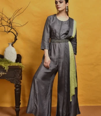 Aarika - Indo-Western - Charcoal Grey