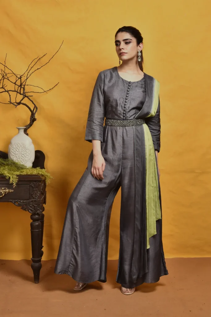 Aarika - Indo-Western - Charcoal Grey