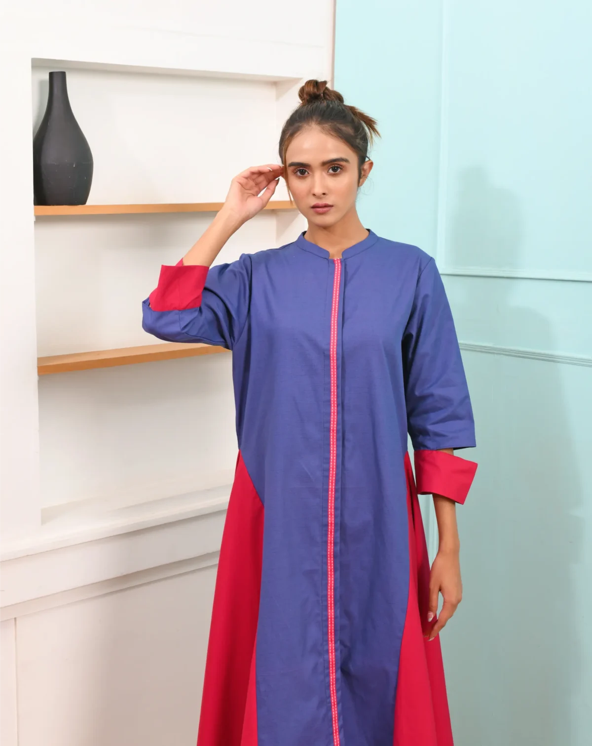 Aarika - Urban Vogue -Blue & Red